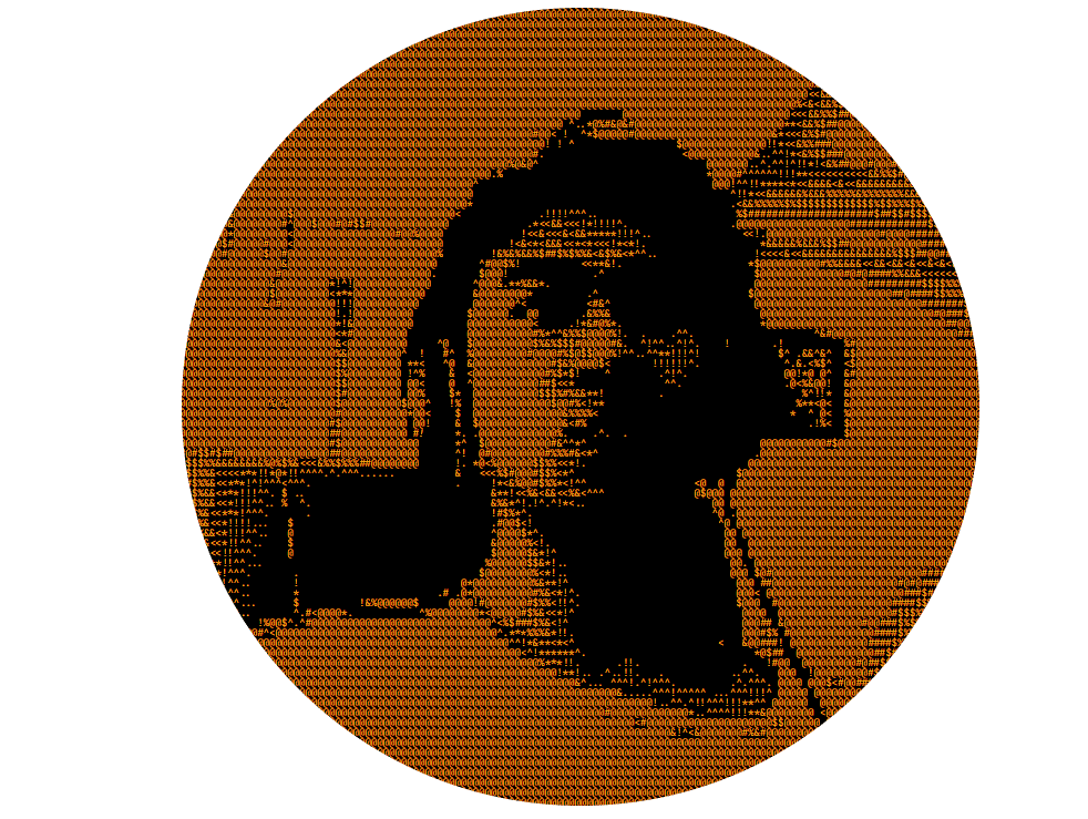 ASCII Art Portrait